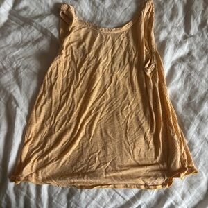 Rag and Bone Yellow and White Stripe Tank Size Medium